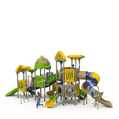 Outdoor Playground Facilities Combined Slide Amusement Park Design For Sale